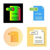 icono de vector html