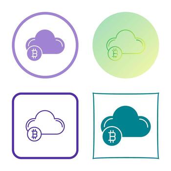 icono de vector de nube