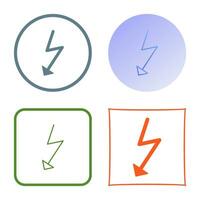 Unique Flash Vector Icon