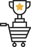 Shopping Contest Trophy Vector Icon Design