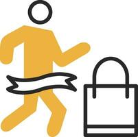 Shopping Marathon Vector Icon Design