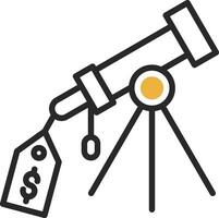 Price Tag Telescope Vector Icon Design