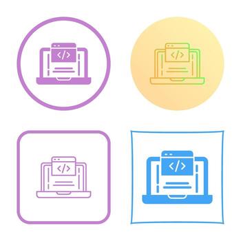 icono de vector de codificación