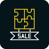 Sale Jigsaw Puzzle Vector Icon Design