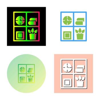 Bookshelf Vector Icon