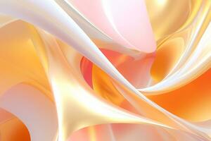 Abstract orange marble texture with a smooth and shiny surface , 3d render photo