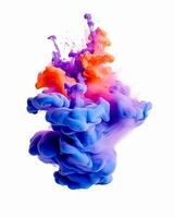 Fluid motion of paint creating an artistic explosion , 3d render photo