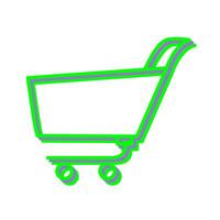 Unique Shopping Cart Vector Icon