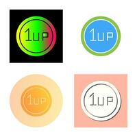 Unique 1UP Vector Icon