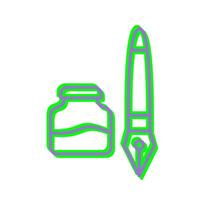 Ink and Pen Vector Icon