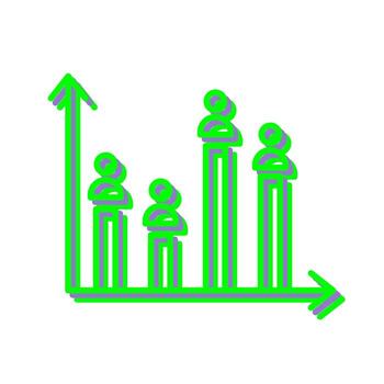Candidate Graph Vector Icon