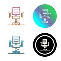 Desk Chair Vector Icon