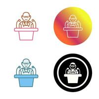 Unique Lecture Vector Icon