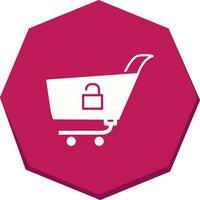 Unique Unlock Cart Vector Icon