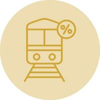 Discounted Train Vector Icon Design