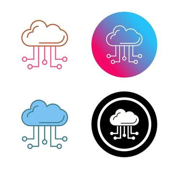 Cloud Computing Vector Icon