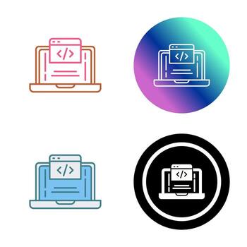 icono de vector de codificación