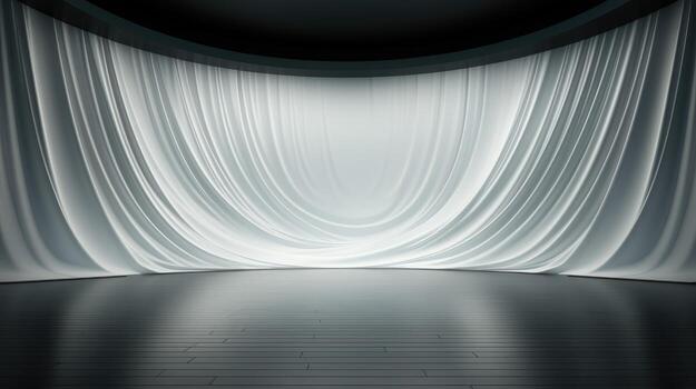 Stage blank center clean background photo