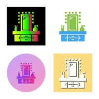 Dressing Table Vector Icon