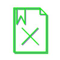 Unique Delete Vector Icon