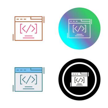 icono de vector de codificación web