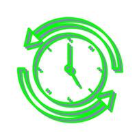 Run Time Vector Icon