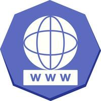 Unique World Wide Web Vector Icon