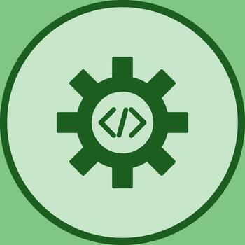Unique Code Optimization Vector Icon