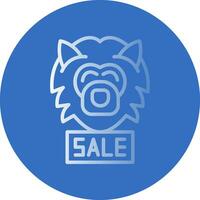 Sale Werewolf Vector Icon Design