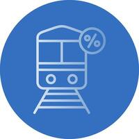 Discounted Train Vector Icon Design