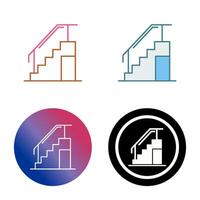 icono de vector de escaleras