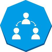 Unique Connected Users Vector Icon