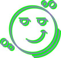 Smirk Vector Icon