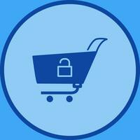 Unique Unlock Cart Vector Icon