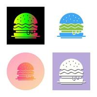 icono de vector de hamburguesa