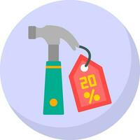 Discount Hammer Vector Icon Design