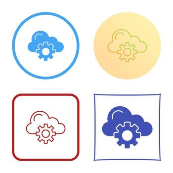 Cloud Computing Vector Icon