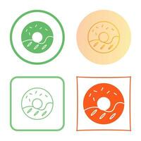 Cream Doughnut Vector Icon