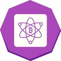 icono de vector de ciencia bitcoin