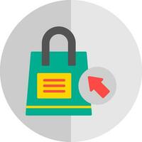 Shopping Bag with Arrow Vector Icon Design