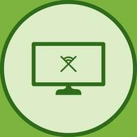 Unique Disconnected Network Vector Icon