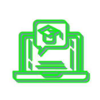 E Learning Vector Icon