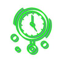 Wall Clock Vector Icon