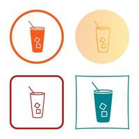 Iced Coffee Vector Icon