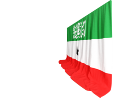 Somaliland Flag Curtain in 3D Rendering called Flag of Somaliland png