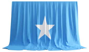 Somalia Flagge Vorhang im 3d Rendern namens Flagge von Somalia png