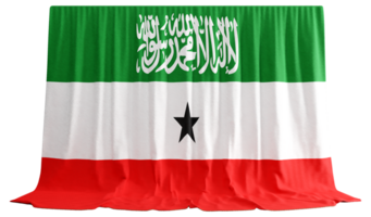 Somaliland Flag Curtain in 3D Rendering called Flag of Somaliland png