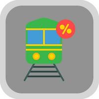 Discounted Train Vector Icon Design
