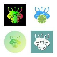 Computing Cloud Vector Icon