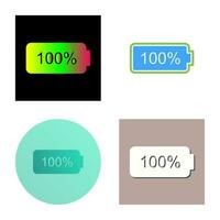 Unique Full Battery Vector Icon
